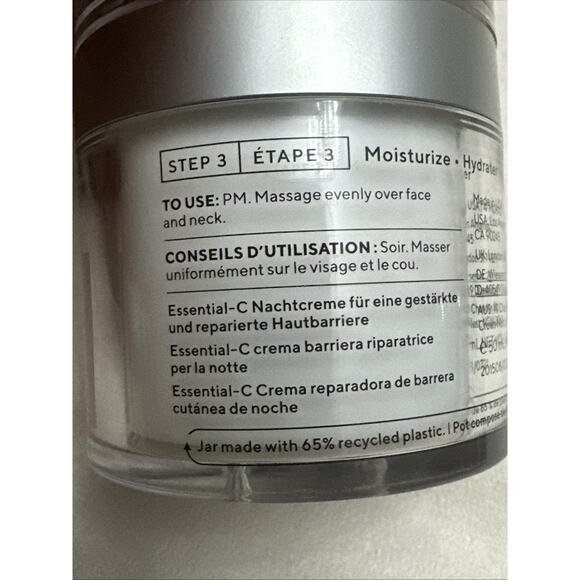 New Without Box Murad Essential-C Overnight Barrier Repair Cream 1.7 fl oz 50mL - Picture 3 of 5